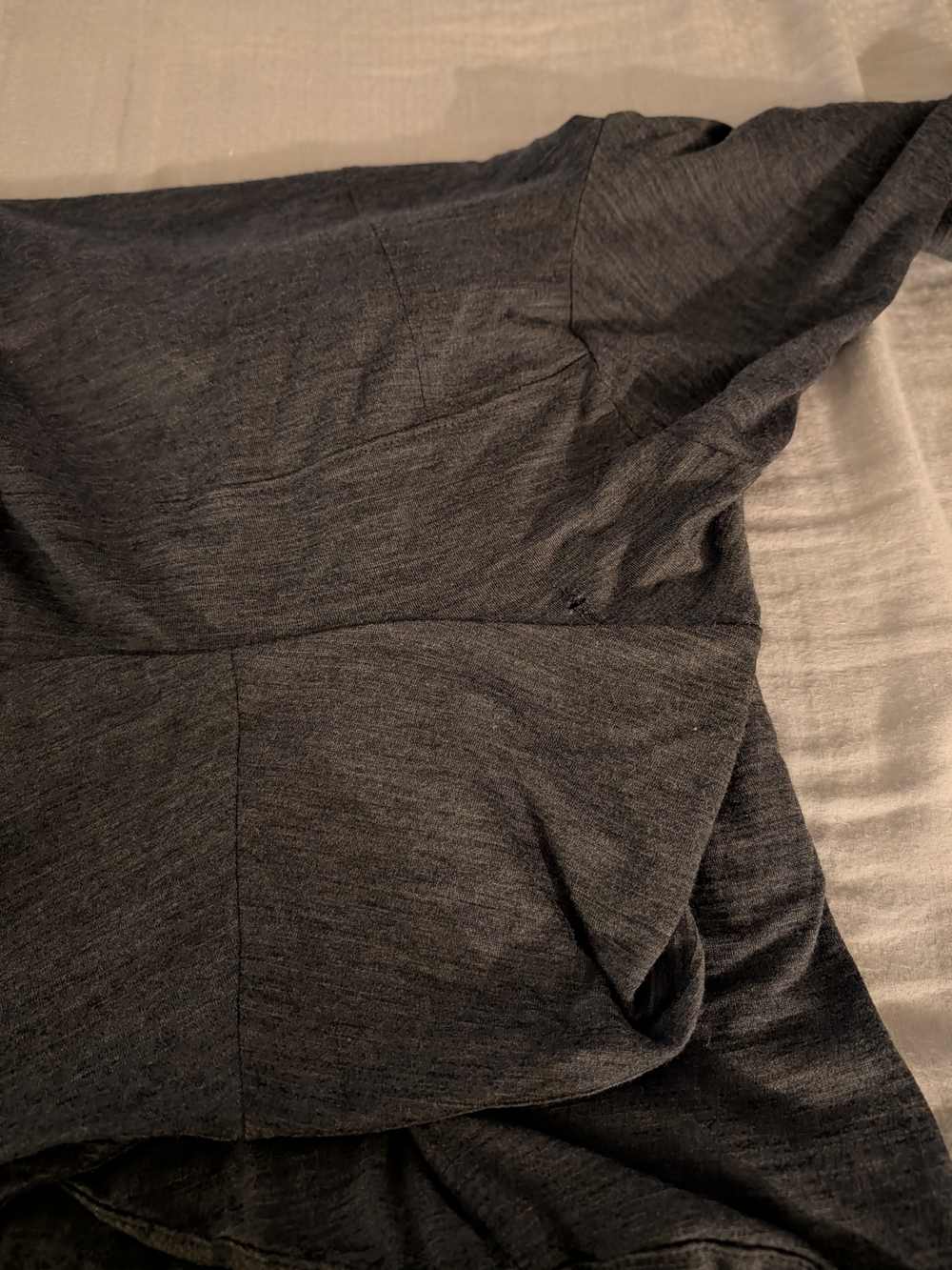 Ibex Women's Gray 100% Wool Sweater - Picture 7 of 8